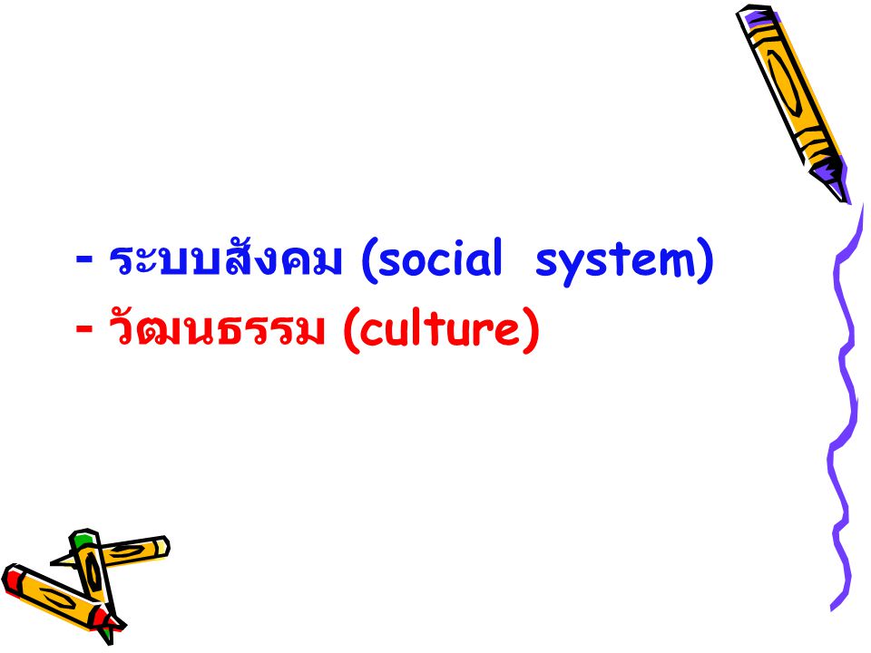 - ระบบสังคม (social system)