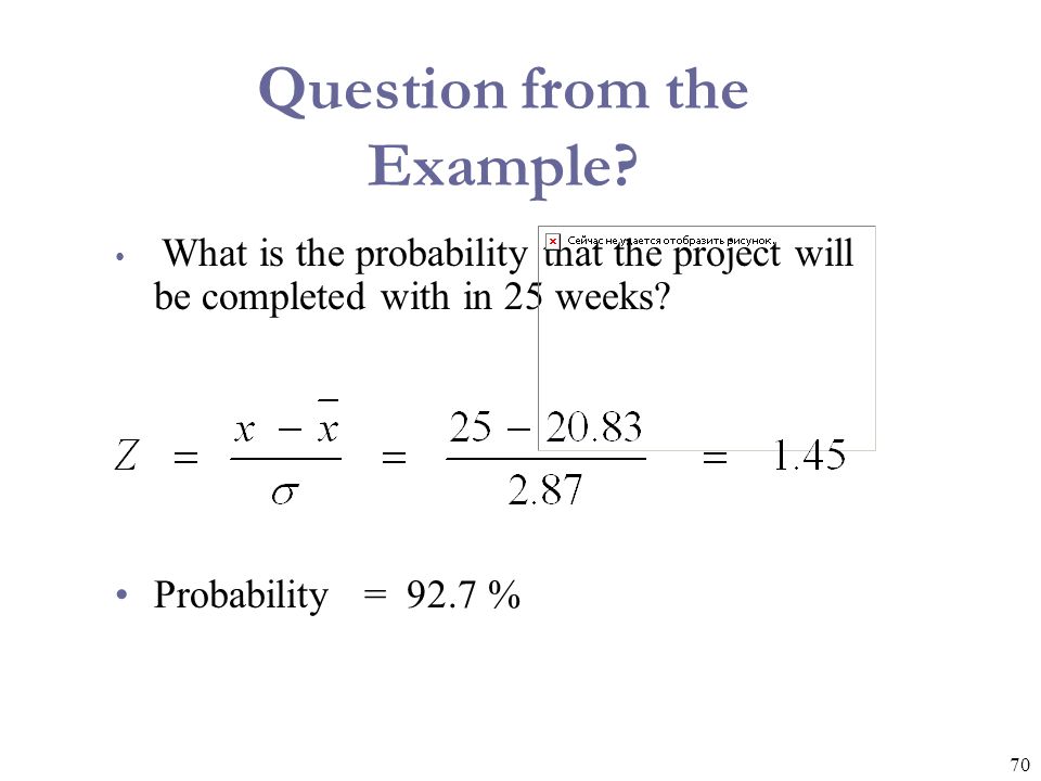 Question from the Example