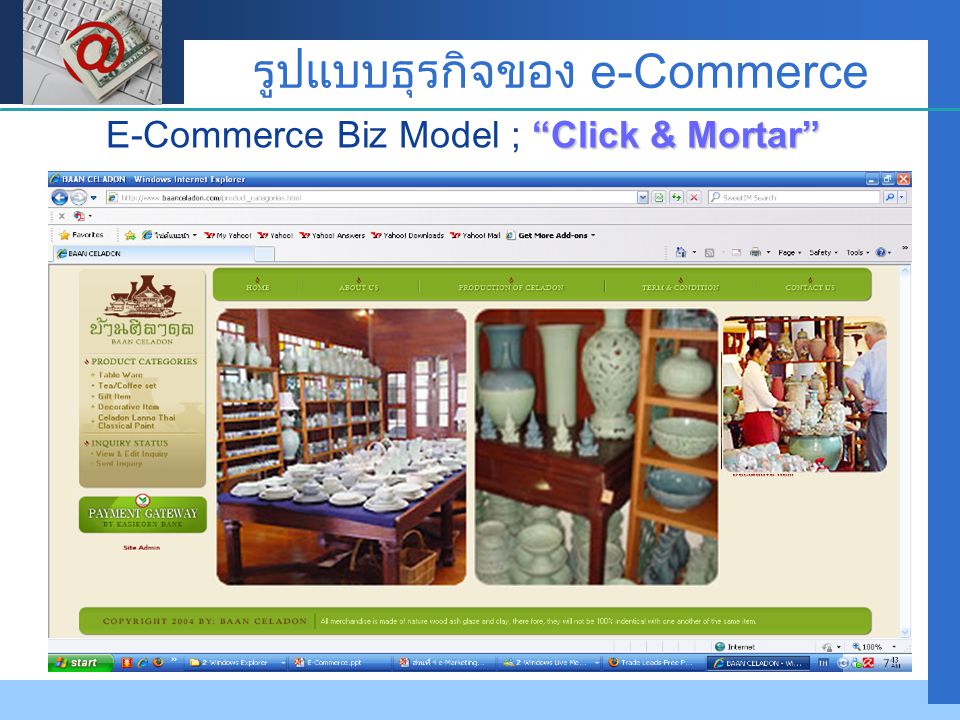 รูปแบบธุรกิจของ e-Commerce