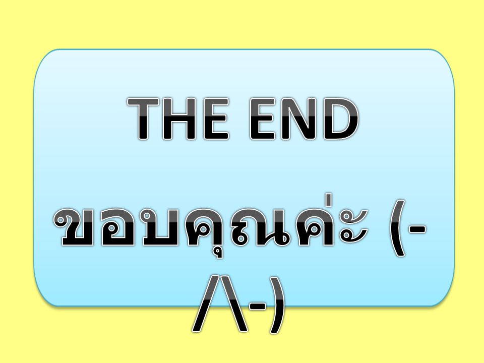 THE END ขอบคุณค่ะ (-/\-)