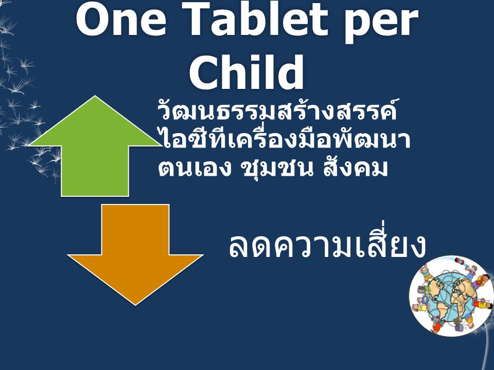 One Tablet per Child ลดความเสี่ยง