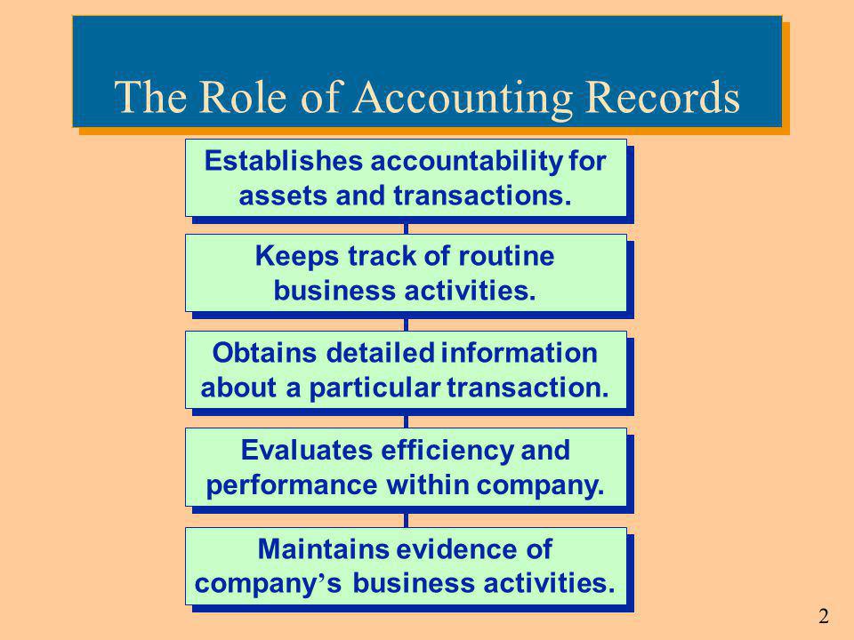 The Role of Accounting Records