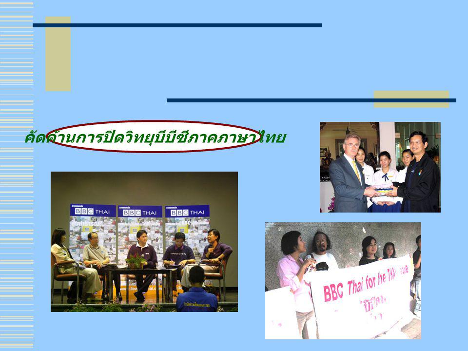 คัดค้านการปิดวิทยุบีบีซีภาคภาษาไทย