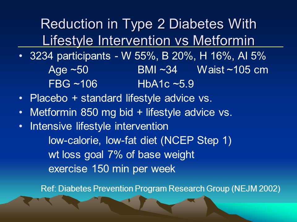 Reduction in Type 2 Diabetes With Lifestyle Intervention vs Metformin