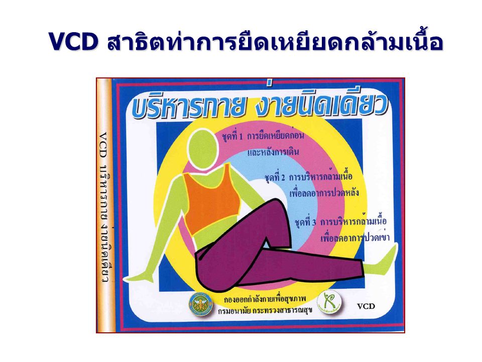 VCD สาธิตท่าการยืดเหยียดกล้ามเนื้อ