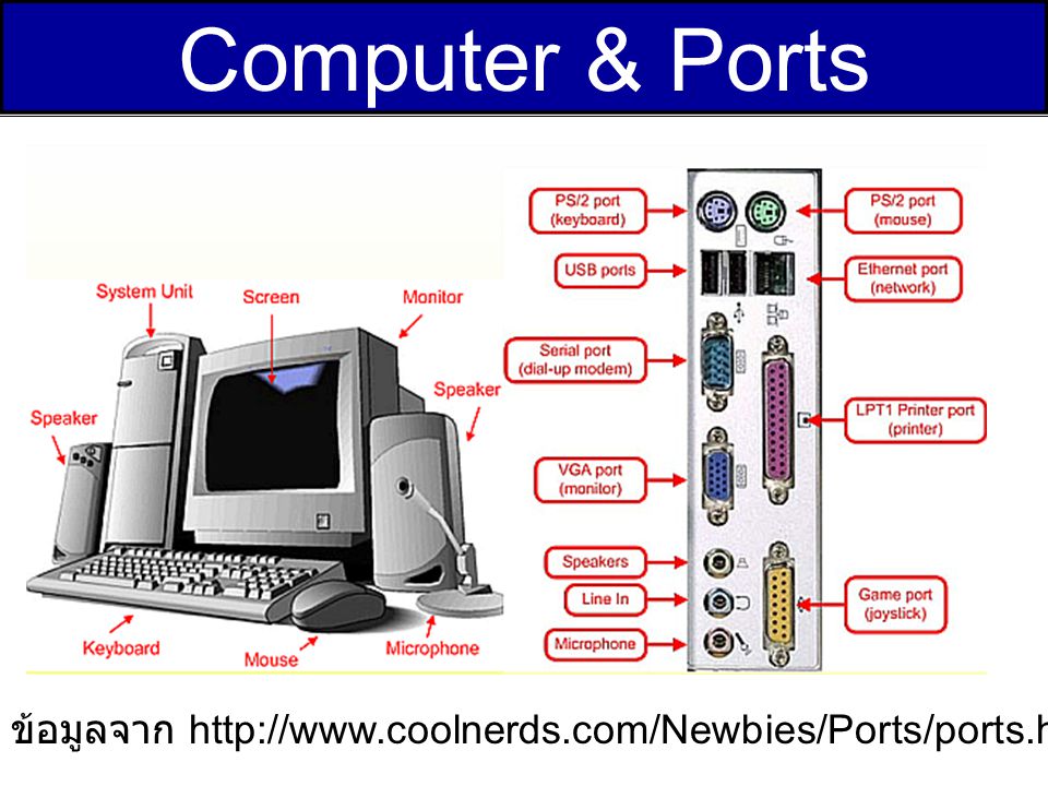 Computer & Ports ข้อมูลจาก