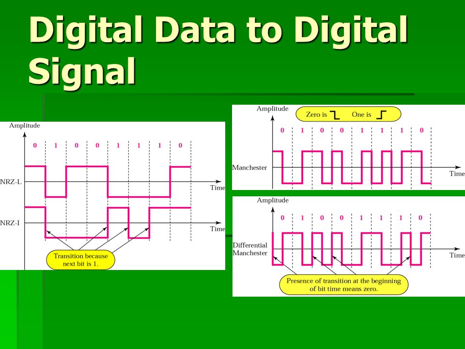 Digital Data to Digital Signal