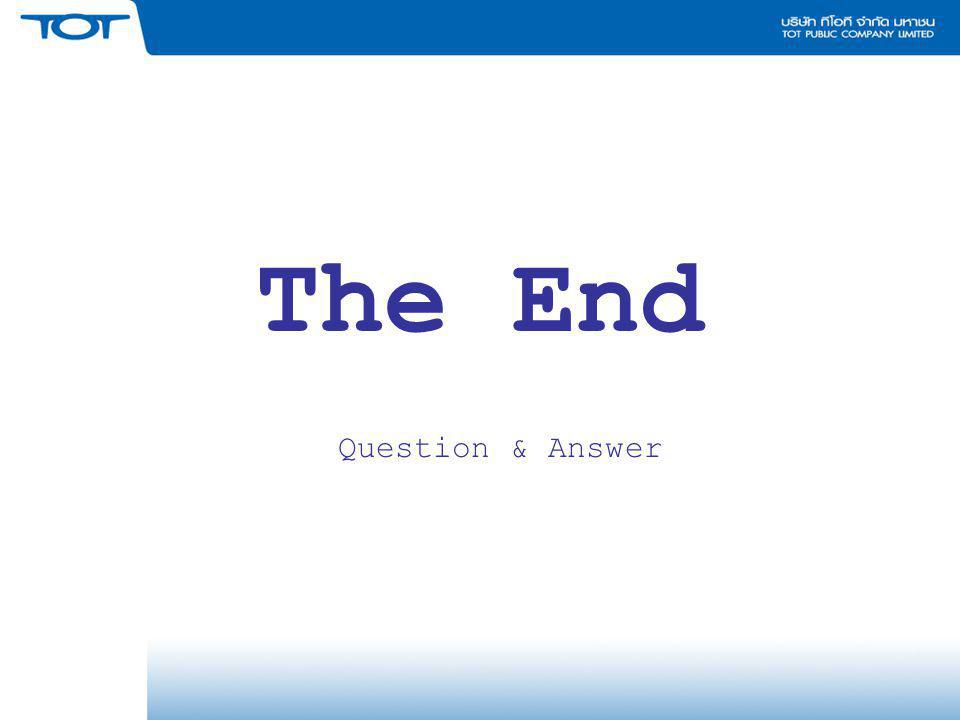 The End Question & Answer