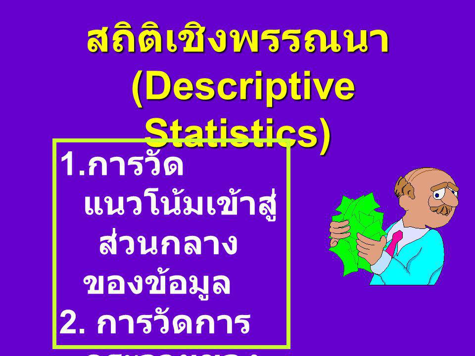 สถิติเชิงพรรณนา (Descriptive Statistics)
