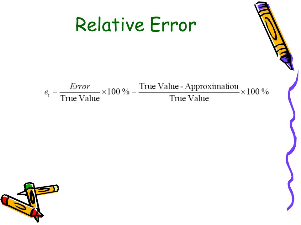 Relative Error
