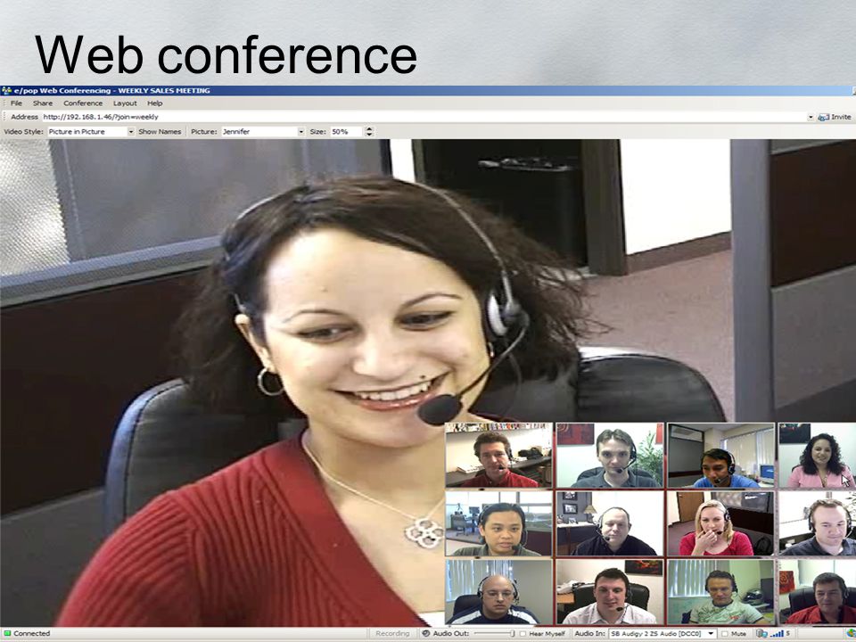 Web conference