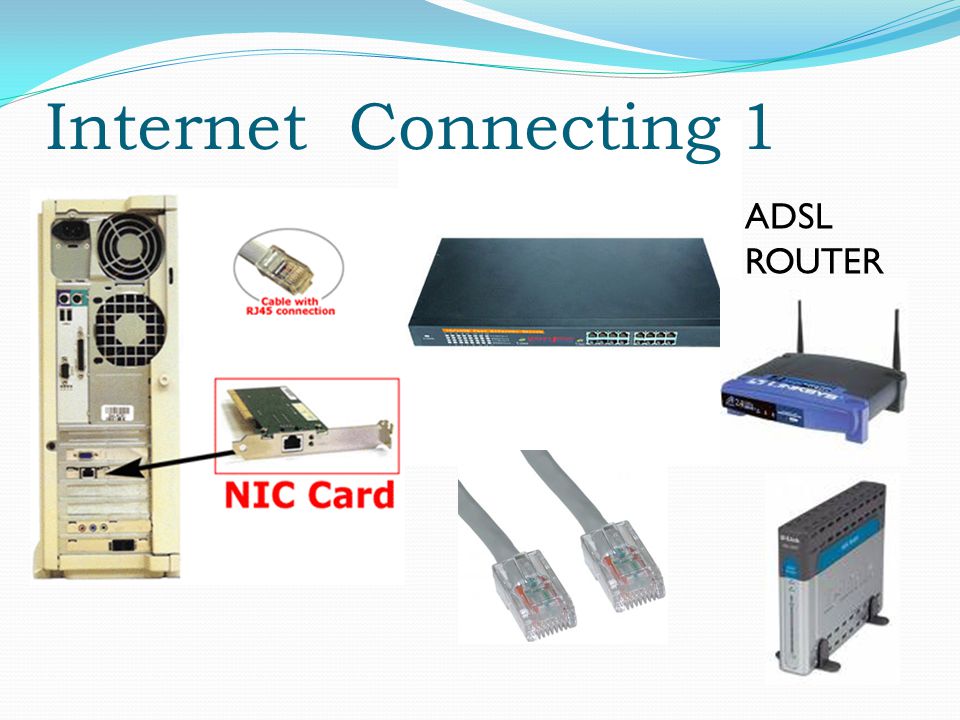 Internet Connecting 1 ADSL ROUTER