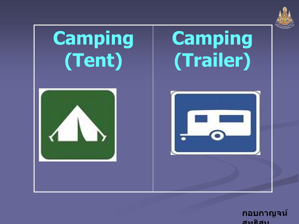 Camping (Tent) Camping (Trailer)