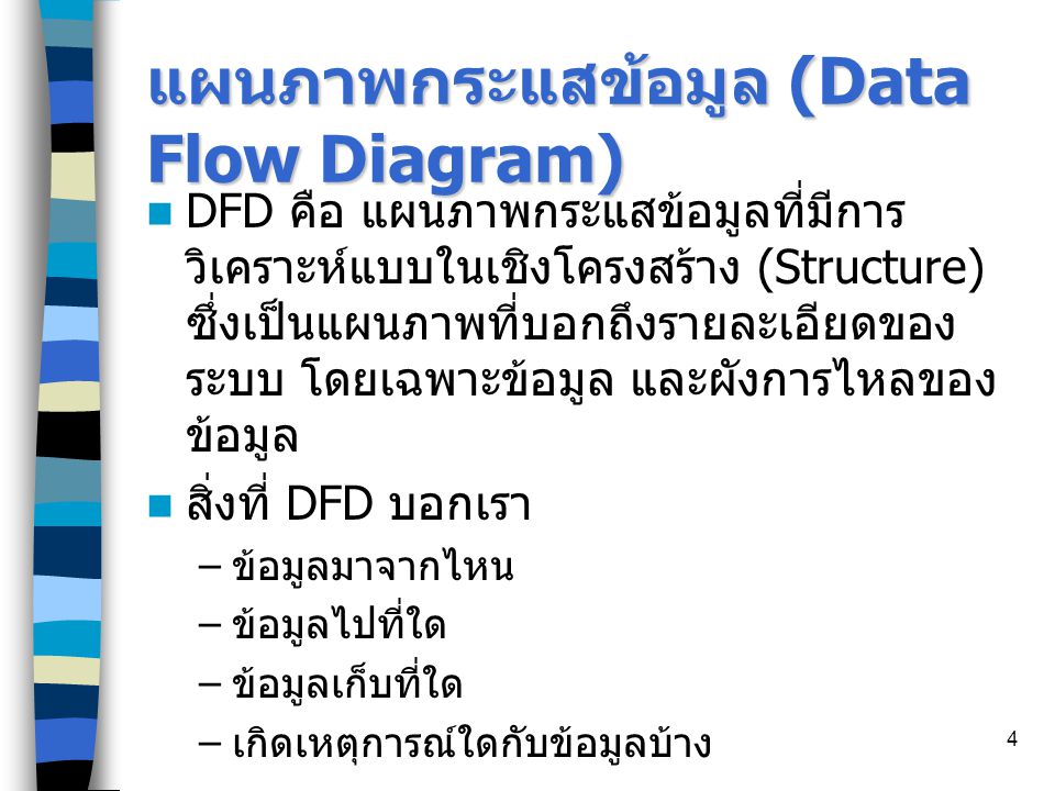 แผนภาพกระแสข้อมูล (Data Flow Diagram)