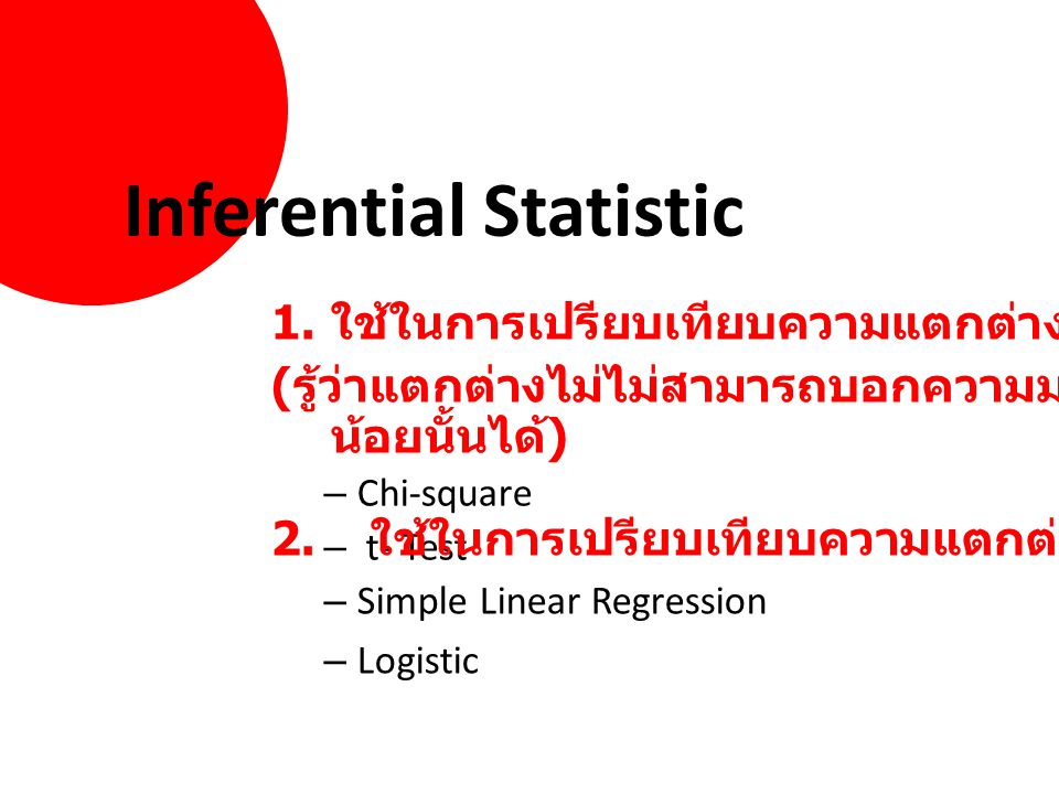 Inferential Statistic