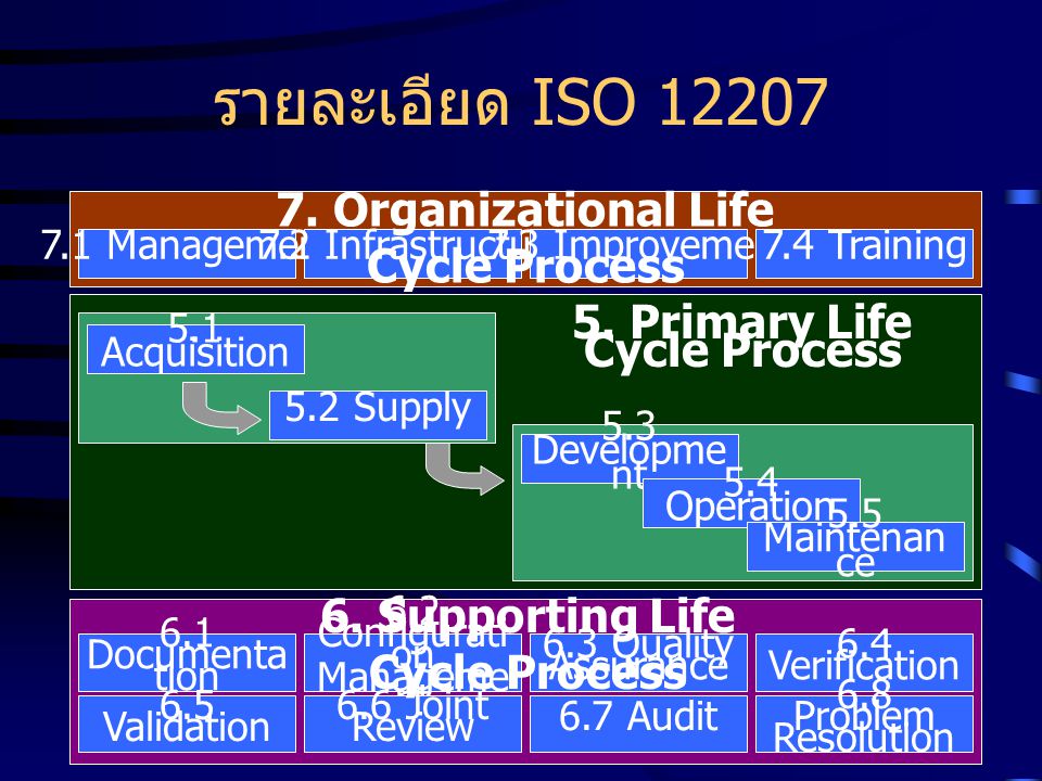 รายละเอียด ISO Organizational Life Cycle Process