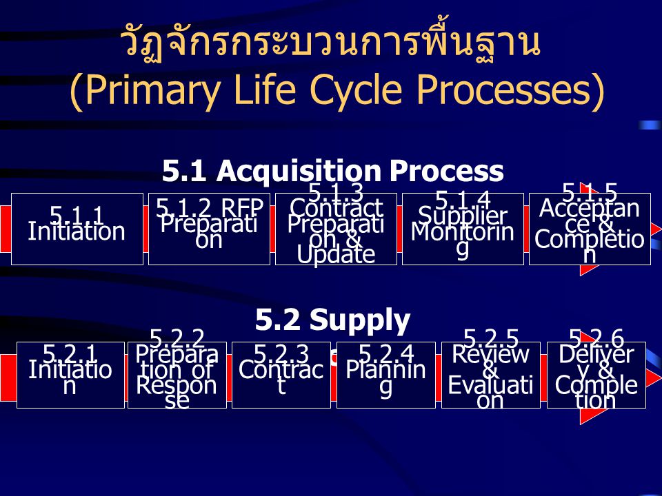 วัฏจักรกระบวนการพื้นฐาน (Primary Life Cycle Processes)