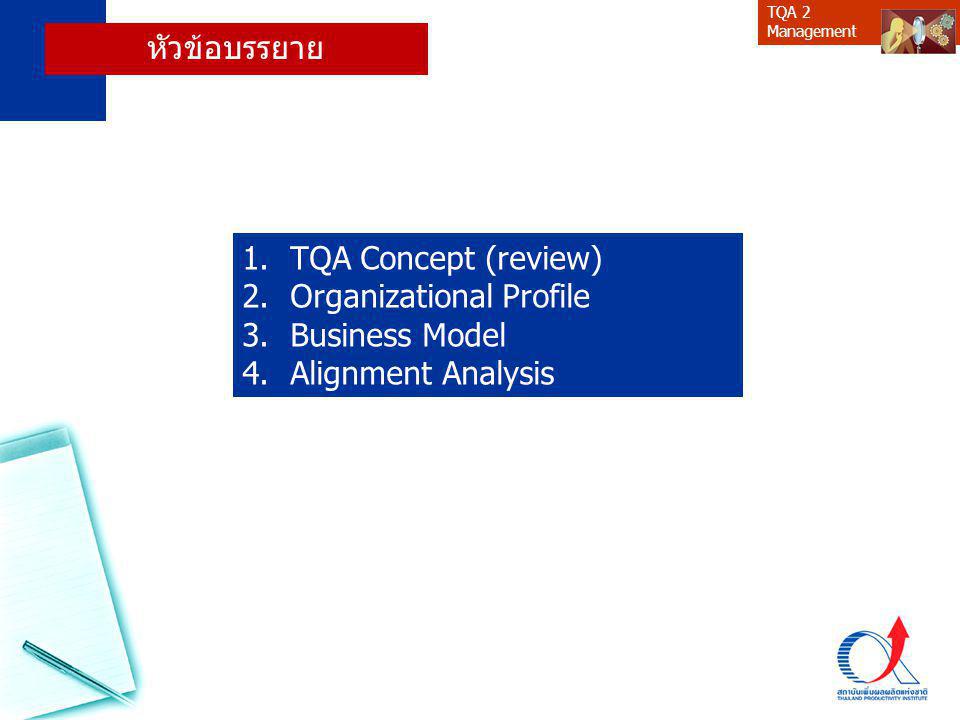 Organizational Profile Business Model Alignment Analysis