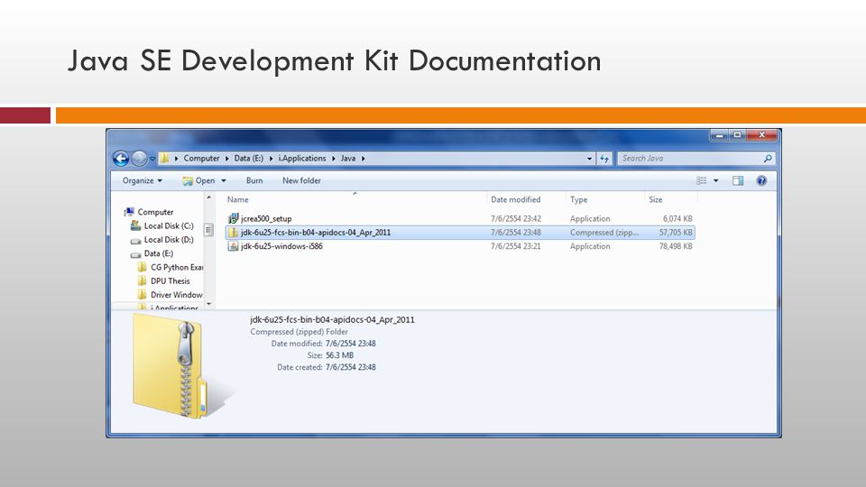 Java SE Development Kit Documentation