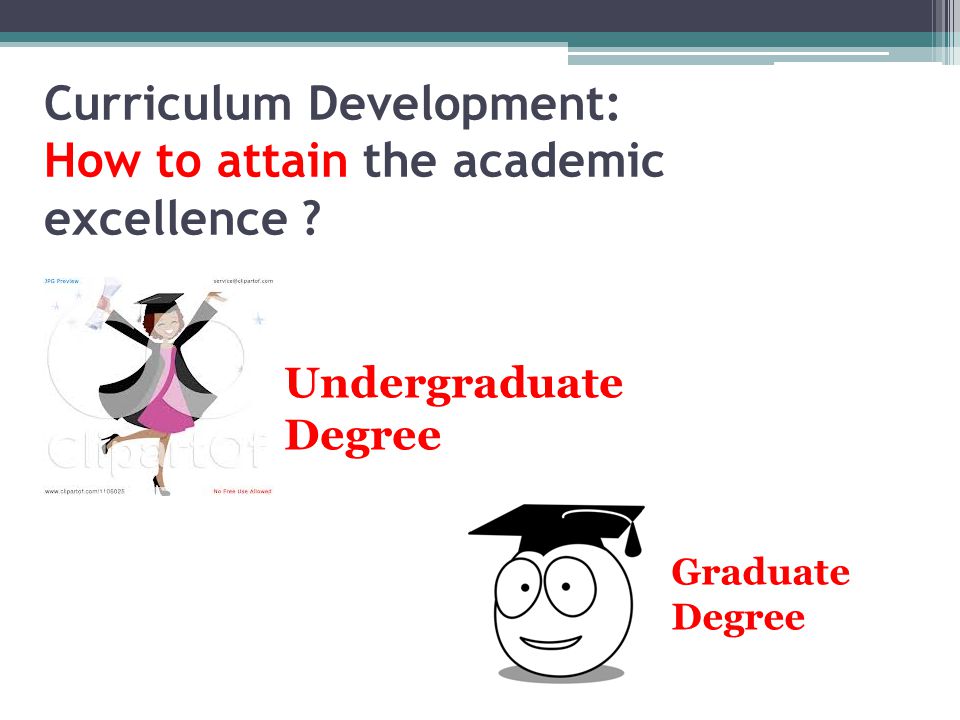Curriculum Development: How to attain the academic excellence