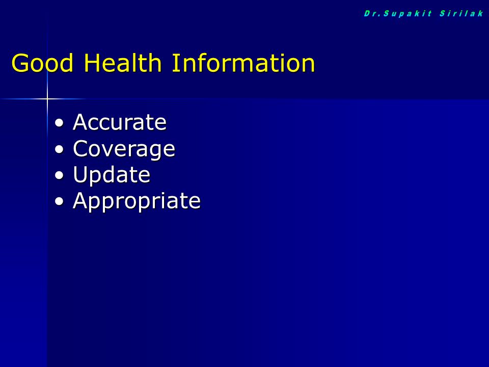 Good Health Information