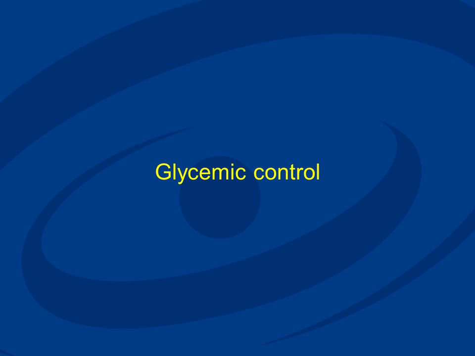 Glycemic control