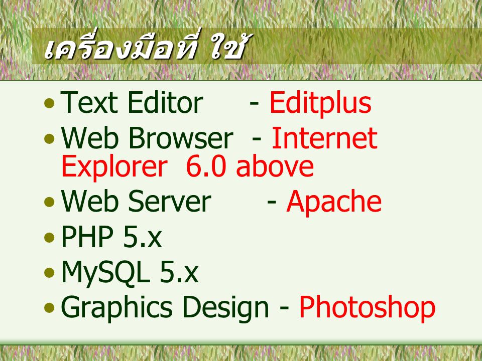 เครื่องมือที่ ใช้ Text Editor - Editplus