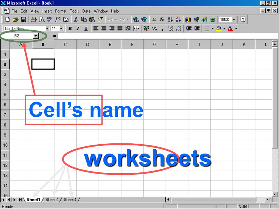 Cell’s name worksheets