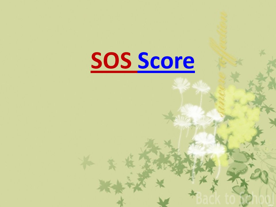 SOS Score