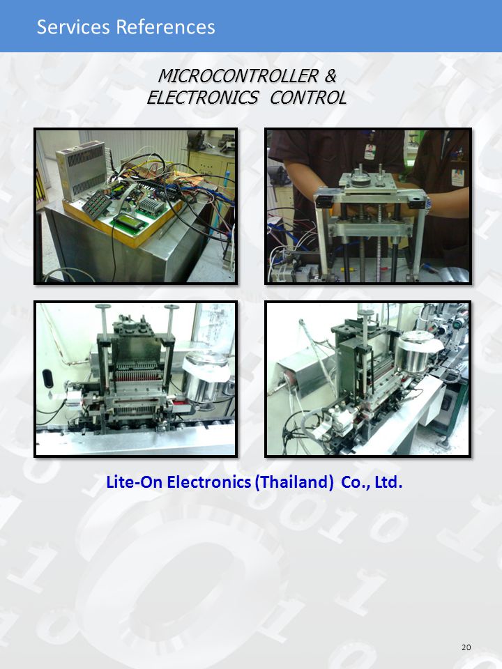 MICROCONTROLLER & ELECTRONICS CONTROL
