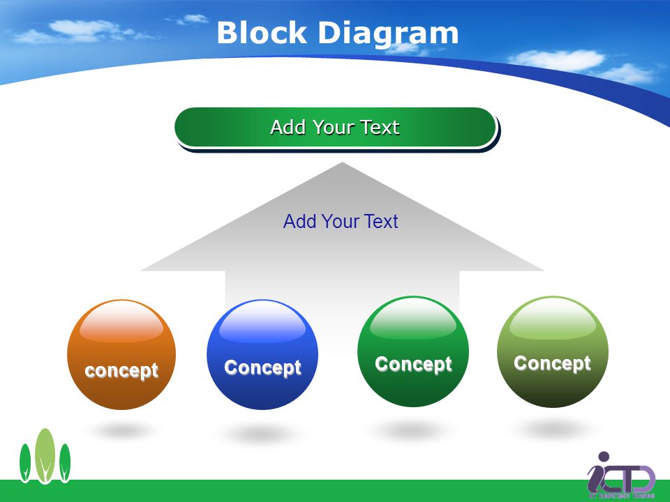 Block Diagram Add Your Text concept Concept
