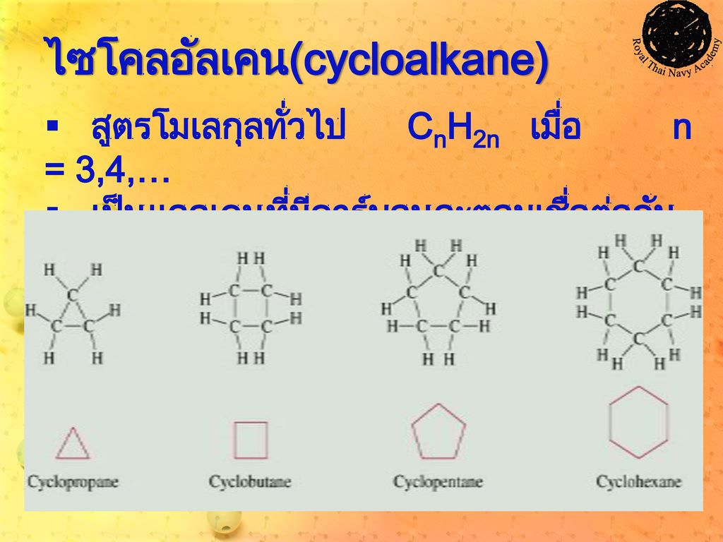 ไซโคลอัลเคน(cycloalkane)