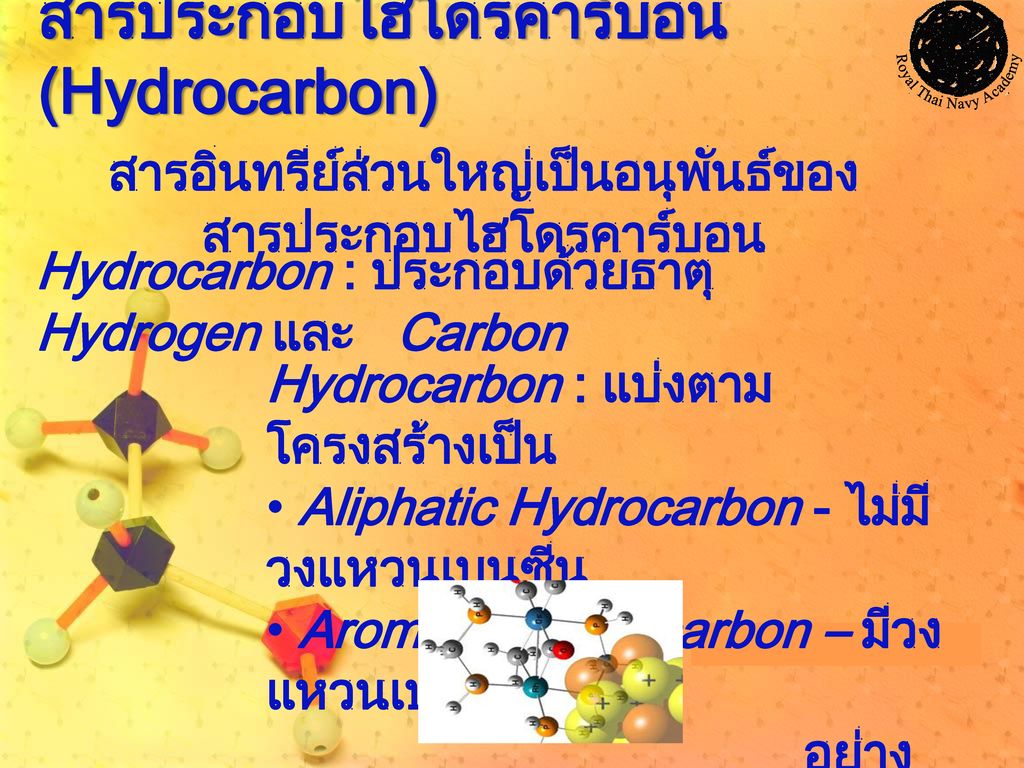 สารประกอบไฮโดรคาร์บอน(Hydrocarbon)
