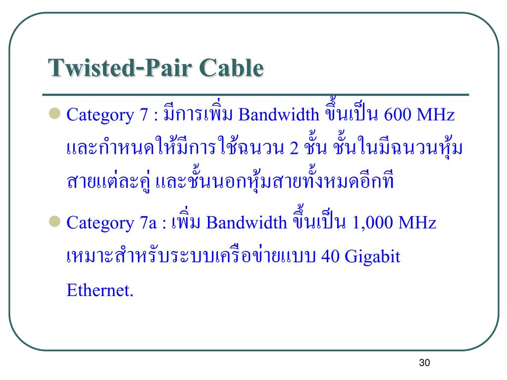 Twisted-Pair Cable