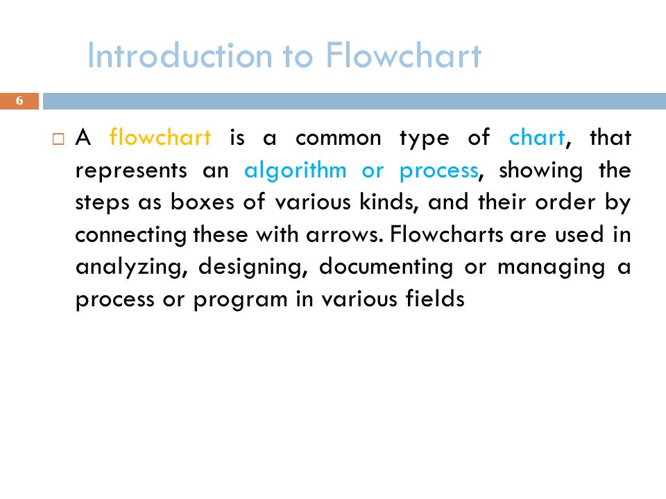 Introduction to Flowchart
