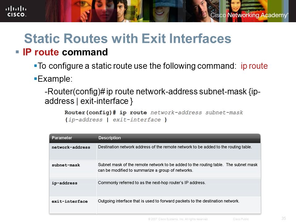 Static Routes with Exit Interfaces