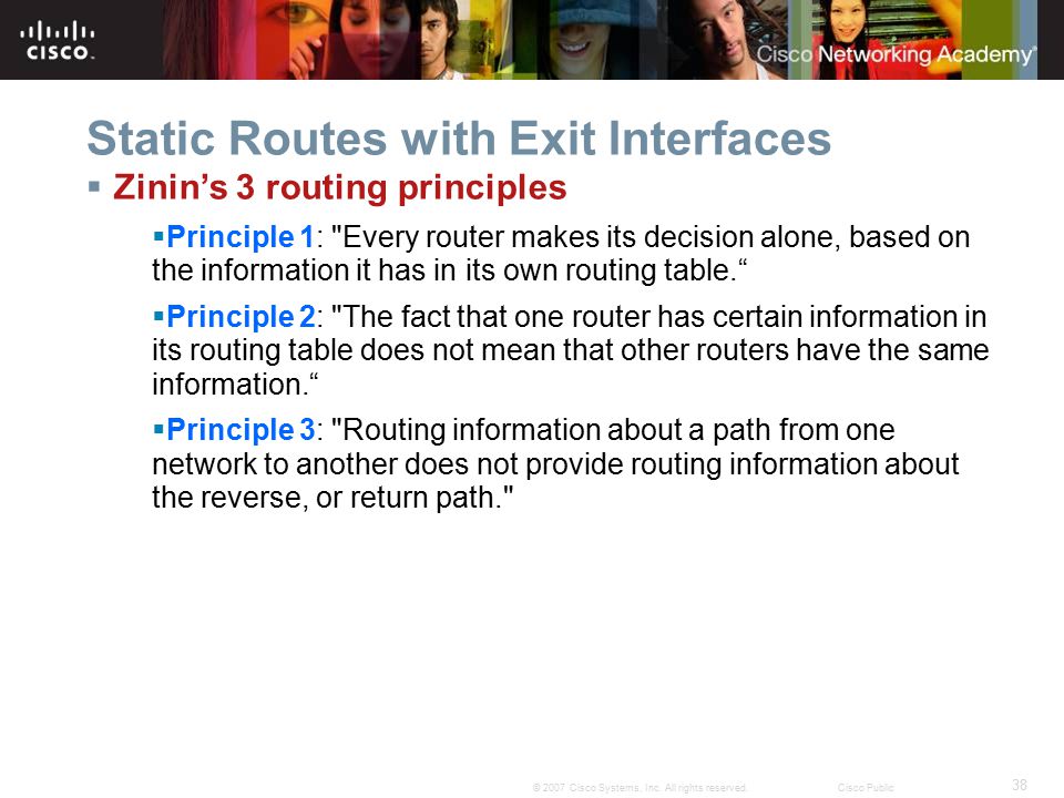 Static Routes with Exit Interfaces