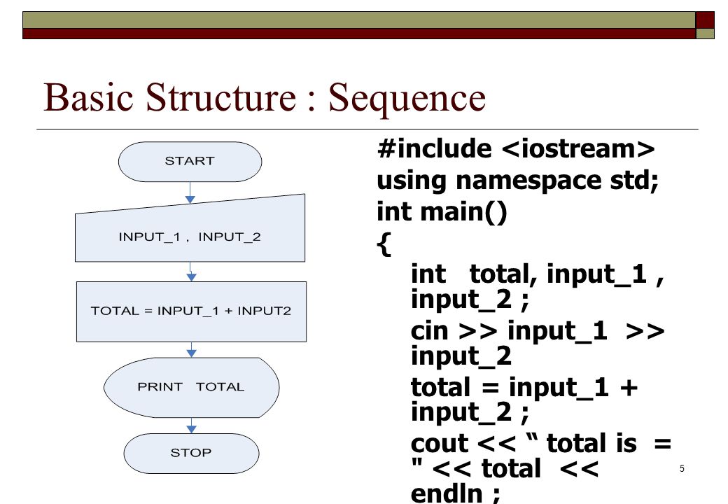 Basic Structure : Sequence