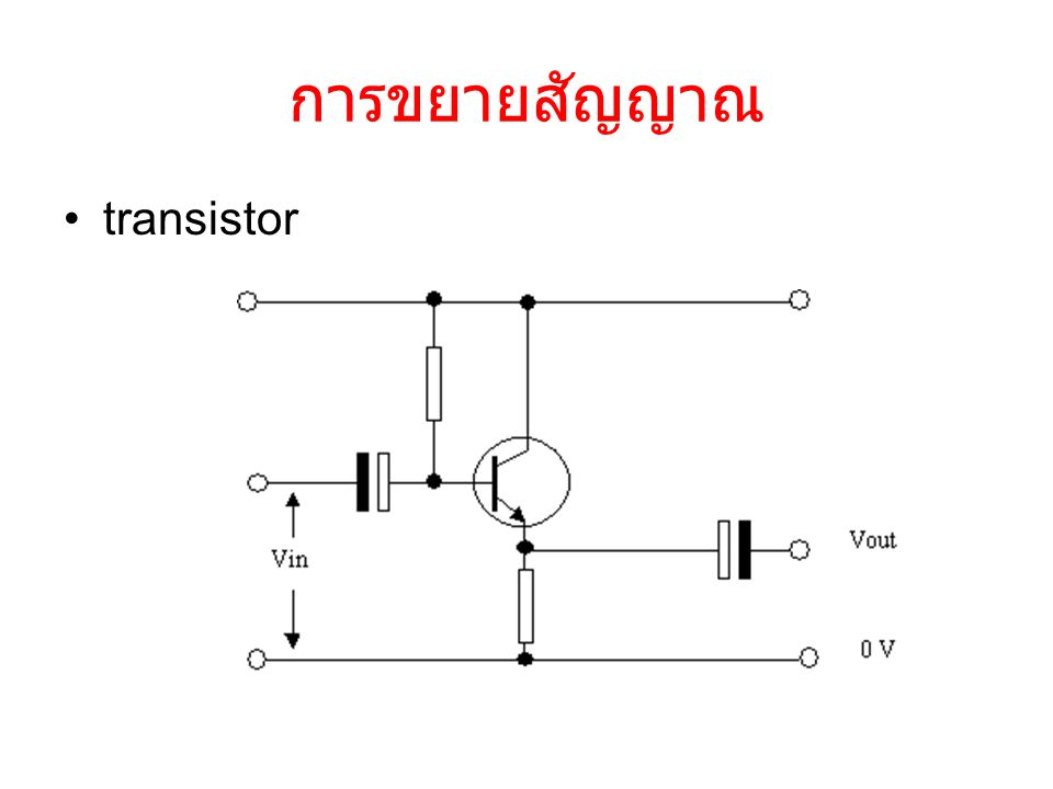 การขยายสัญญาณ transistor