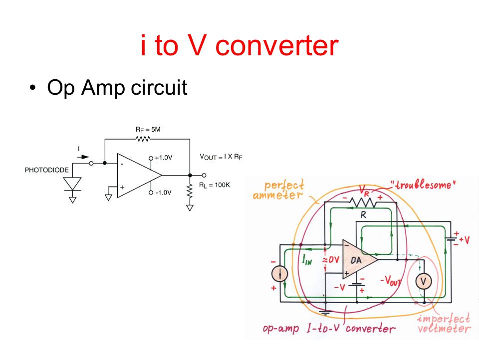 i to V converter Op Amp circuit