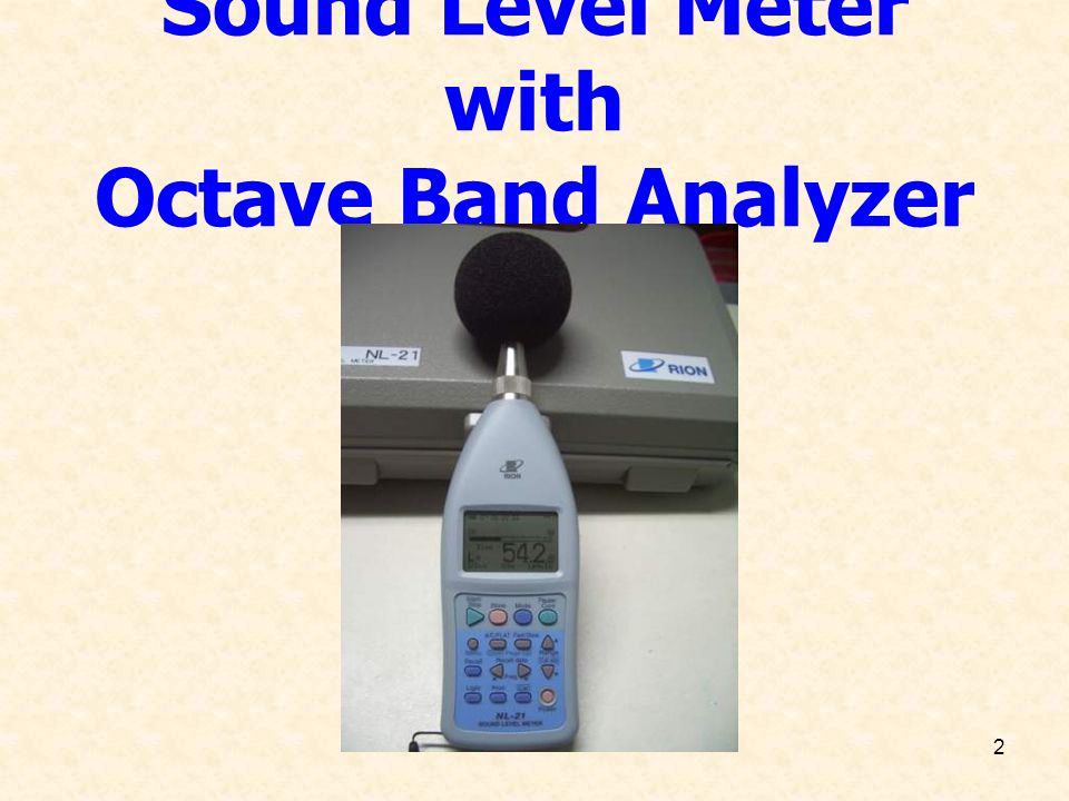 Sound Level Meter with Octave Band Analyzer