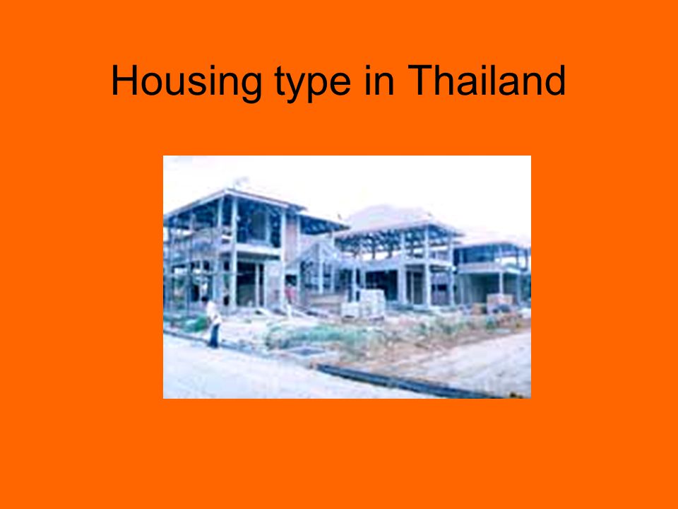 Housing type in Thailand