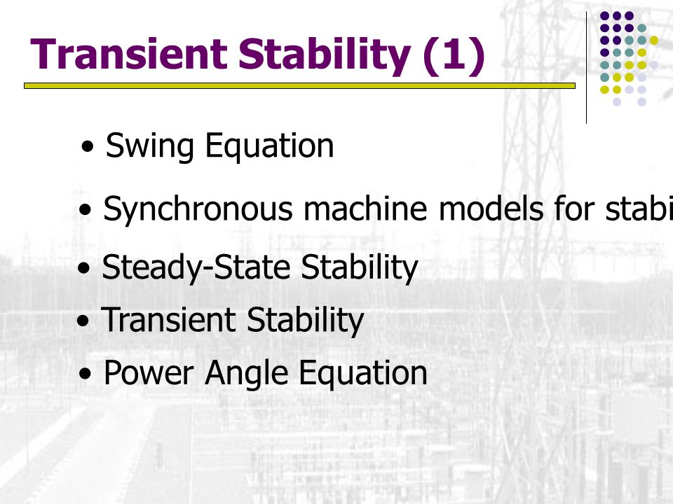 Transient Stability (1)