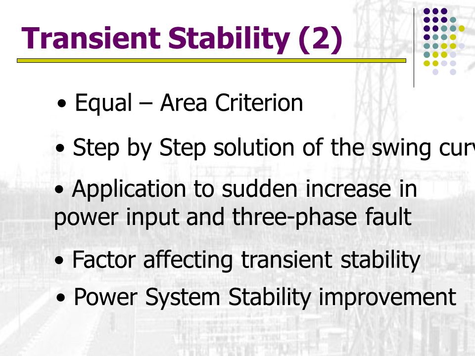 Transient Stability (2)